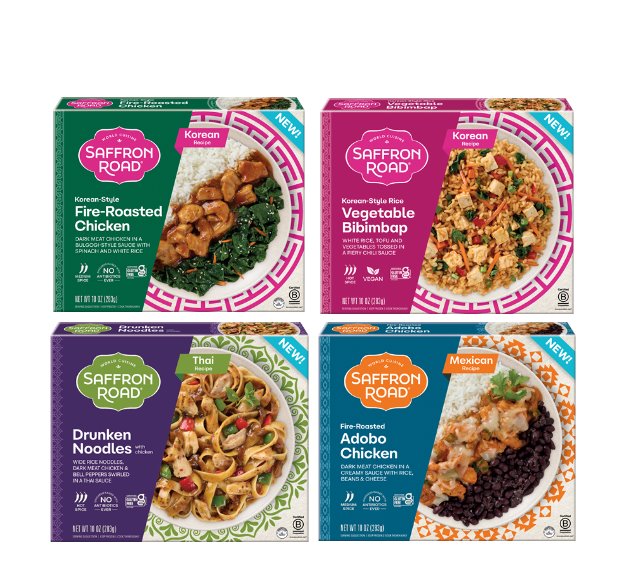 Saffron Road Unveils the Next Stop on the Journey to Better® with Four New Frozen Meals