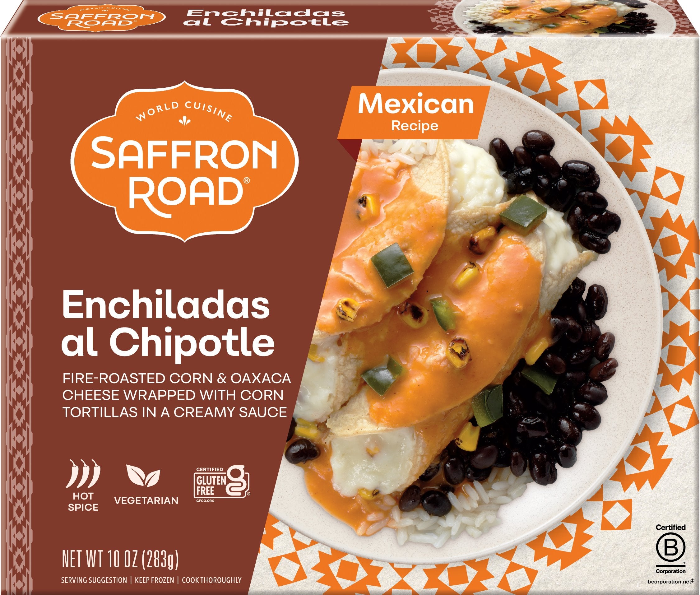 Enchiladas Al Chipotle Frozen Meal Frozen Dinners saffron-road-b2c 